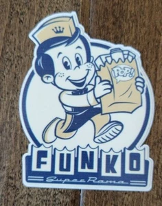 2022 SDCC COMIC CON EXCLUSIVE FUNKO FUNKOVILLE SUPERAMA POP SERVER STICKER - Imagen 1 de 1
