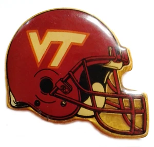 Virginia Tech Hokies Pins Virginia Polytechnic Institute Football Helmet WC Pin - Picture 1 of 2