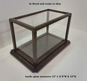 Model Display Case Wood/Acrylic #PP24025 In Stock and ready to ship 15"x8W x 10" - Picture 1 of 7