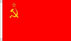 USSR FLAG 5' x 3' Russia Russian Hammer and Sickle Soviet Union - Picture 1 of 1