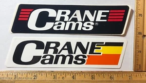 Vintage Menge 2 Kran Nocken Logo Aufkleber Werkzeugkiste Sticker Racing NHRA - Bild 1 von 1