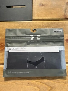 NEW Under Armour UA Women’s Underwear Multi 3-Pack Pure Stretch Thong, SMALL - Picture 1 of 4