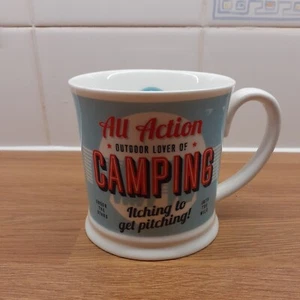 History & Heraldry Diner Style Retro Mug - Camping - Picture 1 of 6