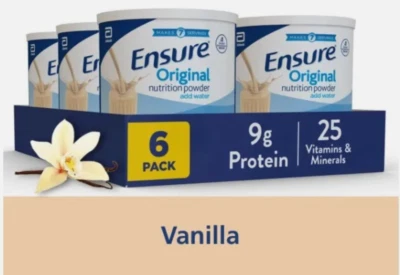Nutrition Ensure Leche en Polvo Vainilla 14 oz x 6 latas - Envío Gratis Foto 1 de 3