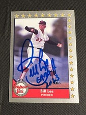 Bill Lee Signed 1990 Pacific Senior League Card Auto Super Sox Autograph COA