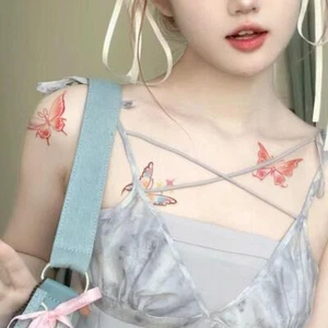 Multi-coloured Flowers Nature Temporary Tattoo sticker νу F5T7 Waterproof V8K9 - Picture 1 of 20