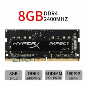 8GB 4GB DDR4 2400MHz PC4-19200 260Pin SODIMM Laptop Memory RAM HyperX Impact BT - Picture 1 of 8