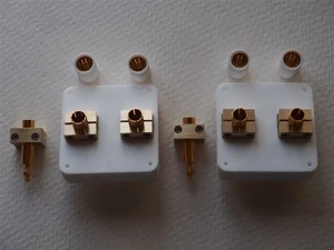 833A GU48 TEFLON SOCKET, Pair of sockets for Power tube 833A GU48, valve,vacuum - Picture 1 of 12