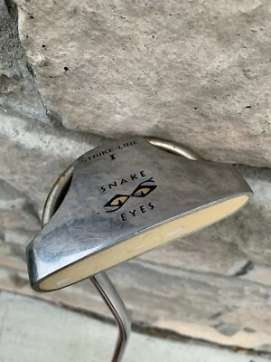 Rare Snake Eyes Strike -Line 1 Mallet 34” Putter steel shaft needs new grip     - Image 1 of 4