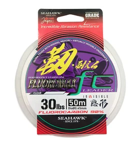 Seahawk FC Flurocarbono 90% Línea Líder de Pesca Invisible 30 lb 50 m 0,45 mm Japón - Imagen 1 de 2