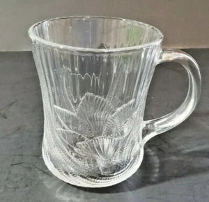 Taza ARCOROC Francia Canterbury Crocus Vidrio Transparente Elevado Diseño Floral  - Imagen 1 de 7