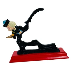 Holiday Cast Iron Nut Cracker Toy Solider VTG 60s Pecan Walnut Hazelnut Chestnut - Picture 1 of 12