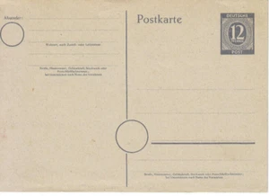 Allierte Besetzung Postkarte 1946 Gemeinschaftsausgabe, unzirkuliert Lot - Bild 1 von 1