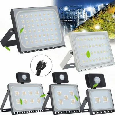 LED Fluter Flutlicht Außen Strahler 10W 20W 50W 100W 200W 500W Scheinwerfer IP66 - Bild 1 von 4