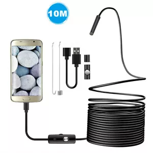 10M USB Endoskop Kamera 5,5mm LED-HD Inspektion Wasserdicht PC Android Handy DHL - Bild 1 von 10