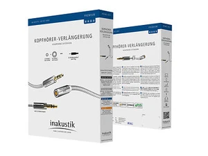 Inacustica Premium Jack Cuffie Prolunga 3,0m incl. 6,3mm *Nuovo e IMBALLO ORIGINALE * - Foto 1 di 3