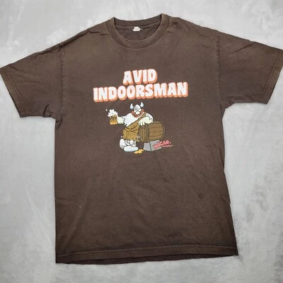 Camisa Agar La Horrible Hombres Grande De Colección Tira Cómica Avid Viking Beer Y2K Nors Foto 1 de 4