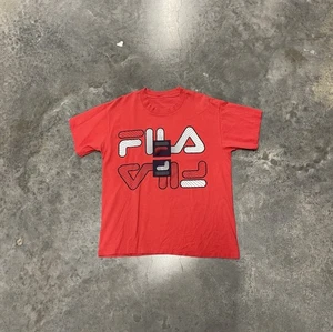 Camisa FILA De Colección Para Hombres Camiseta Gráfica Logotipo L Años 80 90 EE. UU. - Imagen 1 de 4