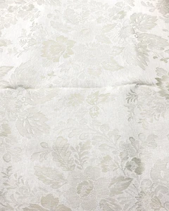 Damask Sage Green Floral Leaves Rubber Backed Upholstery Fabric 1 Yd - Picture 1 of 5