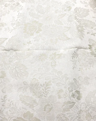 Damask Sage Green Floral Leaves Rubber Backed Upholstery Fabric 1 Yd - Image 1 of 4