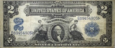 1899 $2 Silver Certificate Napier Thompson FR.253 Circulated P159 - Image 1 of 2