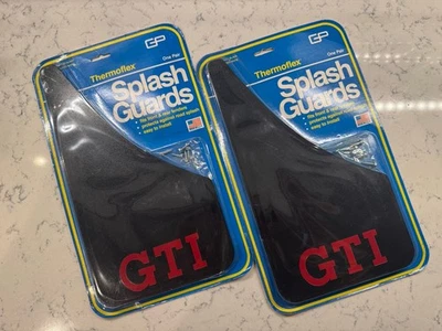 NOS splash shield/ mud flap guards Volkswagen GTI Golf MK1 VW 2 PAIR Thermoflex - Image 1 of 4