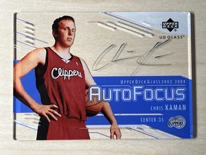 2003-04 UD Glass Chris Kaman #CK Auto Focus Auto RC - Picture 1 of 2
