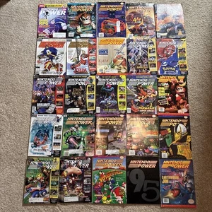 Nintendo Power Magazine Lot Of 25 With Posters - Picture 1 of 24