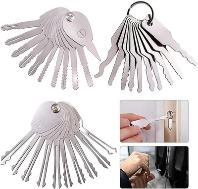 30-teiliges Lockpicking Set, Edelstahl, Dietrich Reparaturwerkzeug - Bild 1 von 4