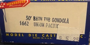 Roundhouse Ho - 50' Badewanne Gondola Union Pacific 35000 - 1662 - SWD3 - Bild 1 von 2