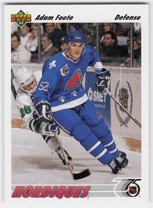 1991-92 Upper Deck #529 Adam Foote - Picture 1 of 2