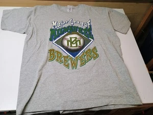 Vintage 1998 Milwuakee Brewers Men’s XL Gray T- Shirt Excellent Condition - Picture 1 of 5