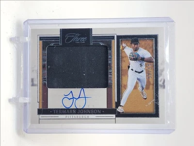 TERMARR JOHNSON 2024 PANINI THREE AND TWO PROSPECT PATCH AUTO /99 Q4324 - Image 1 of 2