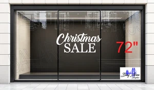 Christmas SALE Retail Window Decal Sign Vinyl Oracal 651 Festive Display - Picture 1 of 21