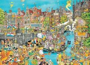 ,KING, Rompecabezas de 1000 piezas del Día de la Reina de Ámsterdam, , KING5132 - Imagen 1 de 1