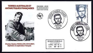 FSAT/TAAF Sc.413. Charles Gaston Rouillon FDC Terre Adelie Special cancellation - Picture 1 of 1
