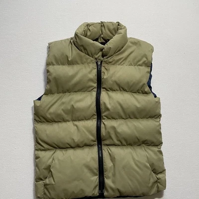 Vintage Marmot Mountain Works Vest Mens Small Olive Green Goose Down Puffer 70s - Image 1 of 4