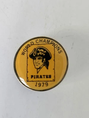 Pittsburgh Pirates 1979 World Series Champions 70's Bucco Logo VINTAGE Lapel Pin - Image 1 of 3