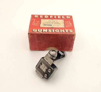 Vintage Redfield 70 EH Winchester 1892 1894 Rifle Rear Peep Sight w/Box & Screws - Image 1 of 4