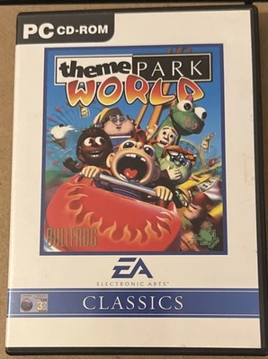 BE THEME PARK WORLD Pc Cd Rom EA CLASSICS  - includes Manual - Image 1 of 3