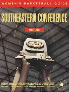 1989-90 SOUTHEAST CONFERENCE WOMEN'S BASKETBALL MEDIA GUIDE - Picture 1 of 1