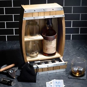 Barrel Whiskey Decanter Set, Whiskey Stone Decanter Set With Box Wine Liquor Set - Picture 1 of 7