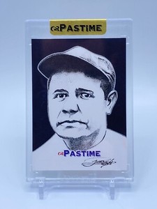 2013 Pastime Babe Ruth ORIGINAL ART SKETCH CARD by Juan Rosales NY Yankees 1/1