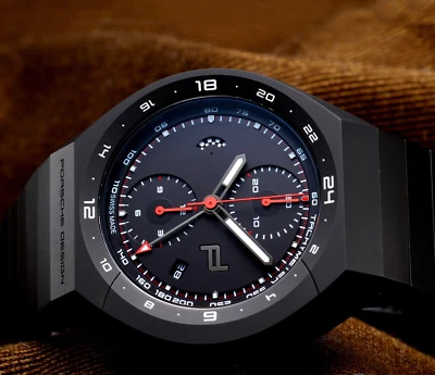 PORSCHE DESIGN Monobloc Actuator 24h Chronotimer 6030.6.01.007.01.5 Men "NEW" - image 1 of 4