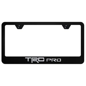 Toyota TRD Pro License Plate Frame (Black) - Picture 1 of 5