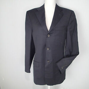 GUCCI Mens Dark Navy Blue Wool 3-Button Suit Jacket Sport Coat Blazer 36-46 R