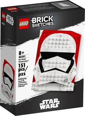 LEGO STAR WARS Brick Sketches #40391 First Order Stormtrooper FREE SHIPPING - Image 1 of 4