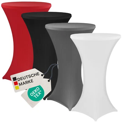 Stehtischhusse Ø 60 70 80 cm Stretchhusse Hussen Bistrotisch Stehtischhussen - Bild 1 von 4