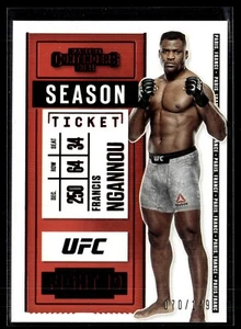 2021 CHRONICLES UFC RED /149 CONTENDERS SEASON TICKET FRANCIS NGANNOU - Picture 1 of 1
