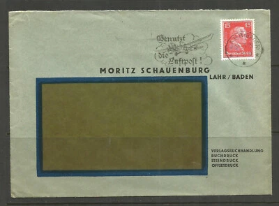 *OSBURGH - GERMANY. 1928. COVER. LAHR BADEN. MORITZ SCHAUENBURG – BOOKS / PRINTI - Image 1 of 2